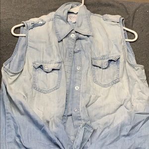 Jean button up